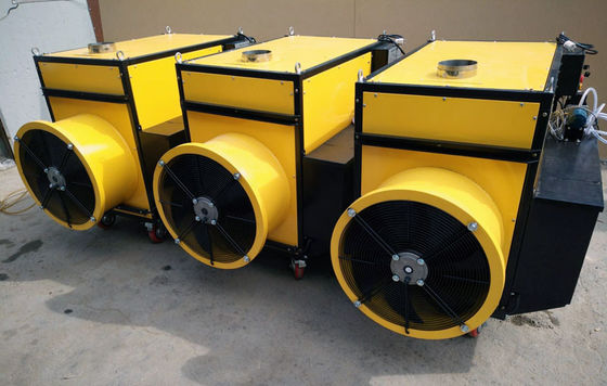เครื่องทําความร้อนเครื่องยนต์เครื่องบินเคลื่อนที่ 12000 M3 / H อุปกรณ์ทําความร้อนสัตว์นก