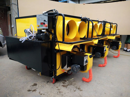 เครื่องทําความร้อนเครื่องยนต์เครื่องบินเคลื่อนที่ 12000 M3 / H อุปกรณ์ทําความร้อนสัตว์นก