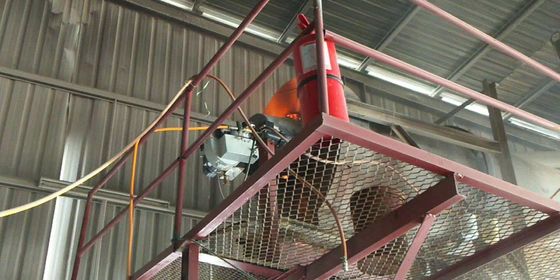 เครื่องแห้งทราย KV30 210 - 270Kw เครื่องเผาน้ํามันยนต์เสีย เครื่องเผาน้ํามันสกปรก ใช้น้ํามันยางรีไซเคิล